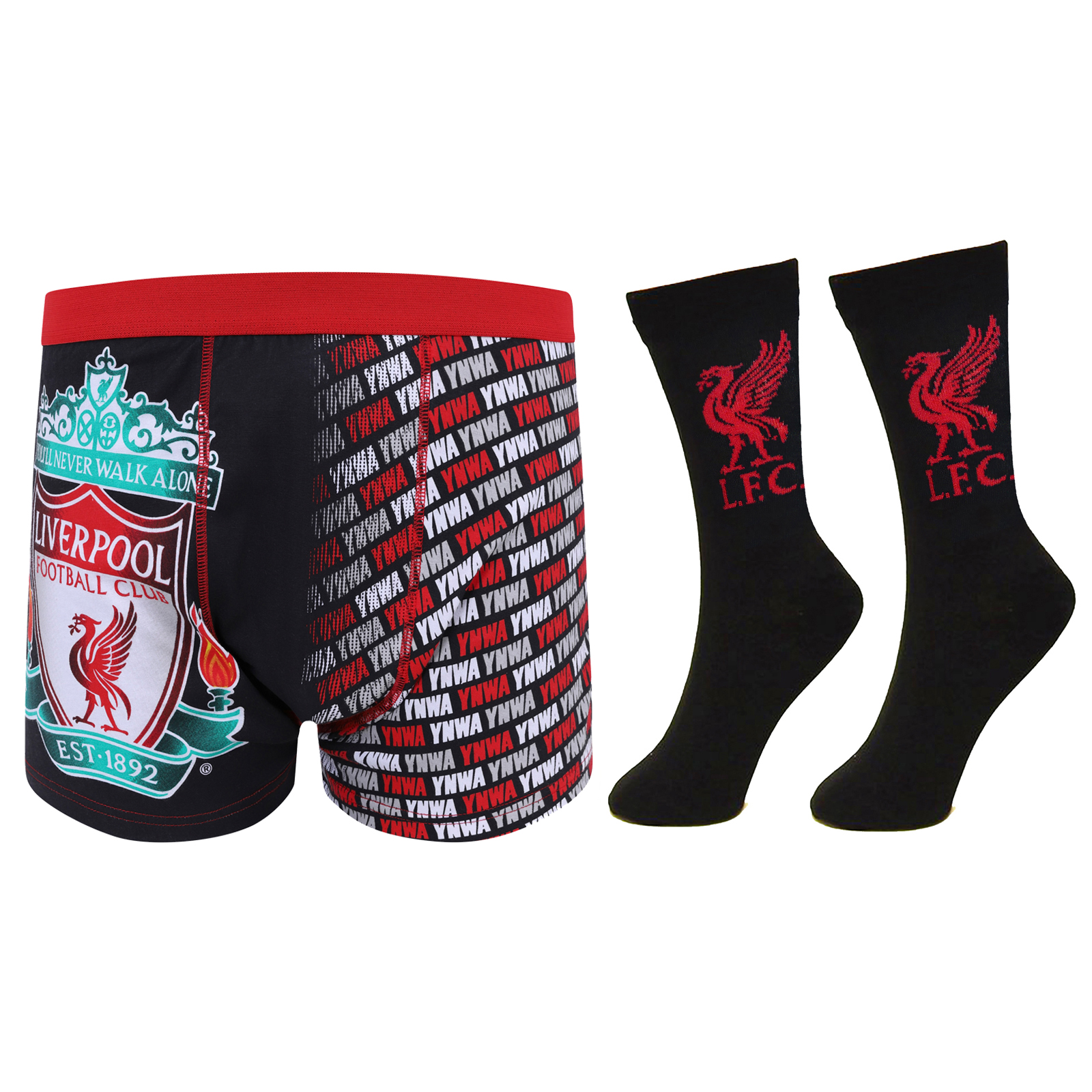 Liverpool FC Official Football Gift Mens Liver Socks & Boxer Shorts eBay